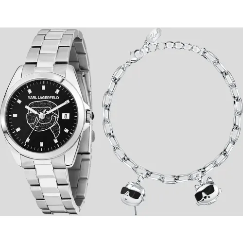 Ensemble Cadeau Montre Et Bracelet Ikon, , , Taille: L00 - Karl Lagerfeld - Modalova