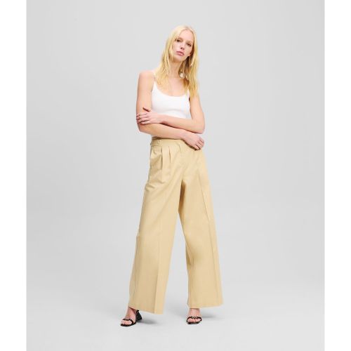 Pantalon Évasé À Double Pli, , , Taille: 34 - Karl Lagerfeld - Modalova