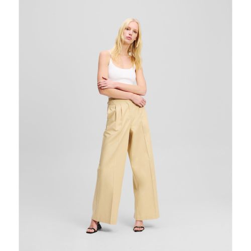 Pantalon Évasé À Double Pli, , , Taille: X38 - Karl Lagerfeld - Modalova