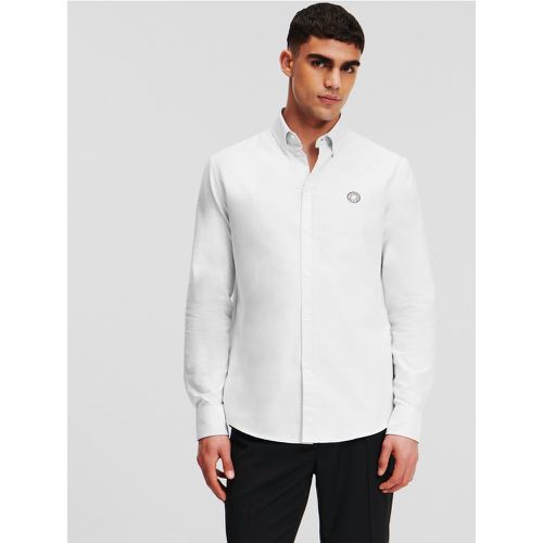 Chemise Oxford Avec Logo Rond, , , Taille: XM - Karl Lagerfeld - Modalova