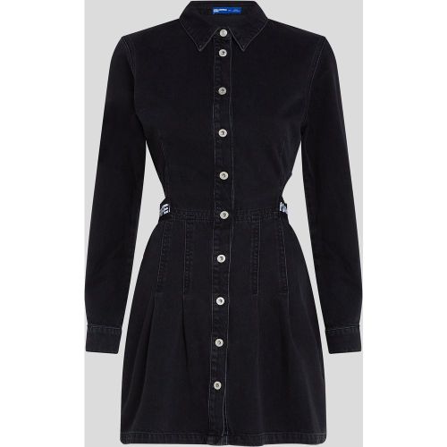 Robe En Jean Avec Découpes, , NOIR DÉLAVÉ, Taille: L - KL Jeans - Modalova