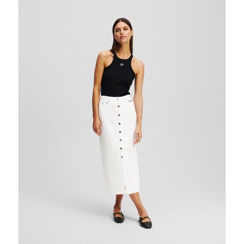 Jupe En Denim Boutonnée, , , Taille: L - Karl Lagerfeld - Modalova