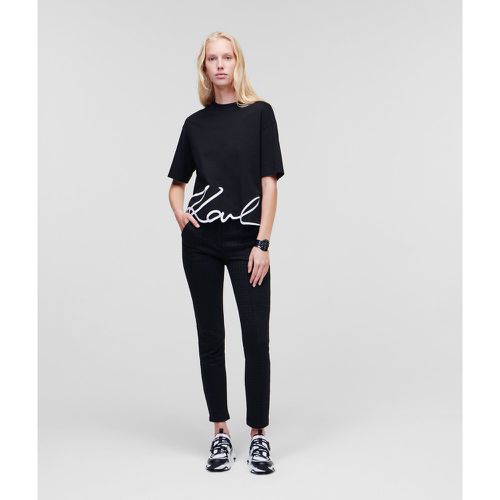 T-shirt Ourlet Karl Signature, , , Taille: XM - Karl Lagerfeld - Modalova