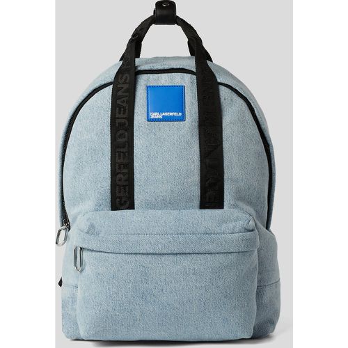 Sac À Dos En Denim Avec Écusson À Logo Klj Medium, , , Taille: X00 - KL Jeans - Modalova