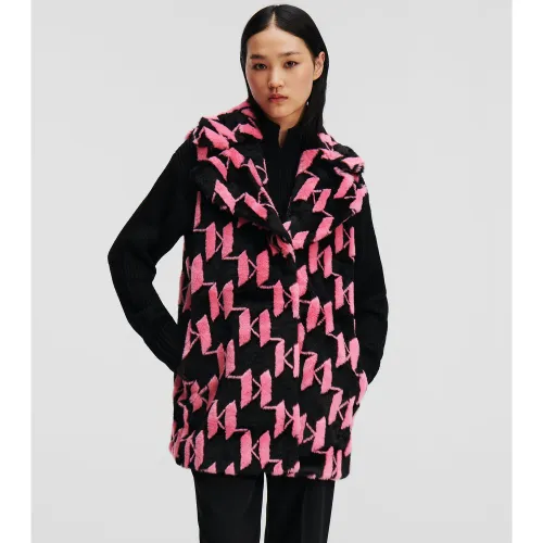 Gilet En Fausse Fourrure Kl Monogram, , /, Taille: XL - Karl Lagerfeld - Modalova
