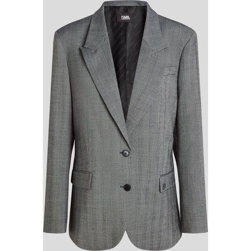 Blazer En Laine Mélangée, , /, Taille: X38 - Karl Lagerfeld - Modalova