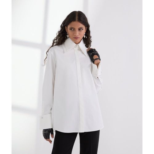 Chemise En Popeline À Double Col, , , Taille: X38 - Karl Lagerfeld - Modalova