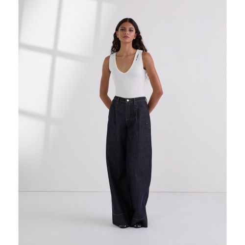 Contrast Stitch Wide-leg Jeans, , , Taille: X24 - Karl Lagerfeld - Modalova