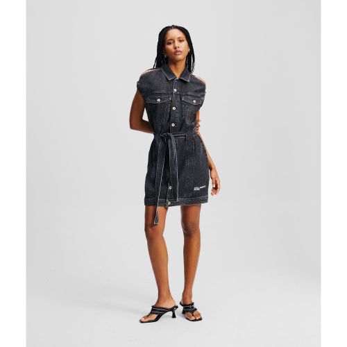 Robe En Denim Ceinturée, , , Taille: XL - Karl Lagerfeld - Modalova