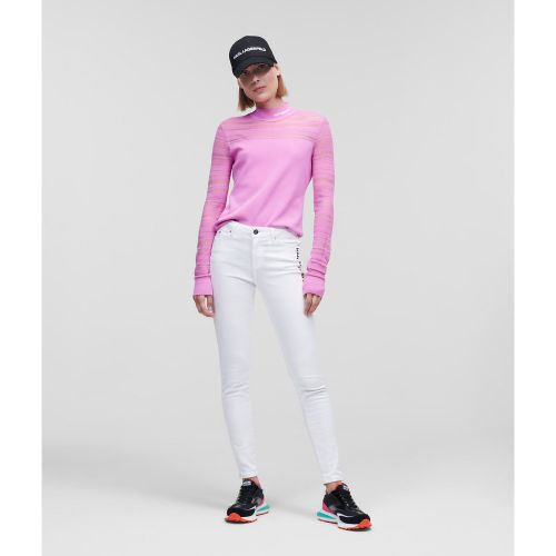 Jean Skinny Blanc Avec Logo Karl, , , Taille: 24 - Karl Lagerfeld - Modalova