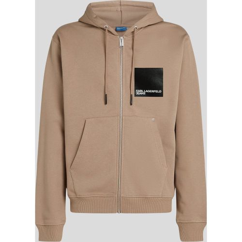 Sweat À Capuche Zippé Avec Logo Encadré, , , Taille: L - Karl Lagerfeld - Modalova