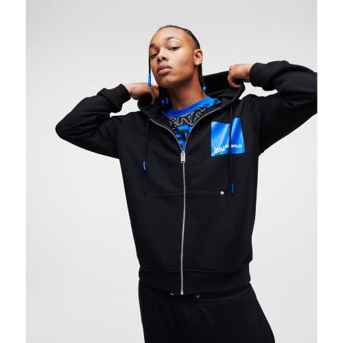Sweat À Capuche Zippé Avec Logo Kjl Encadré, , , Taille: L - KL Jeans - Modalova