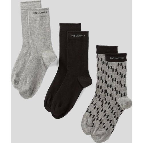 Chaussettes K/monogram – 3 paires, , /, Taille: X3942 - Karl Lagerfeld - Modalova