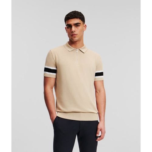 Polo En Tricot Avec Demi-zip, , , Taille: L - Karl Lagerfeld - Modalova
