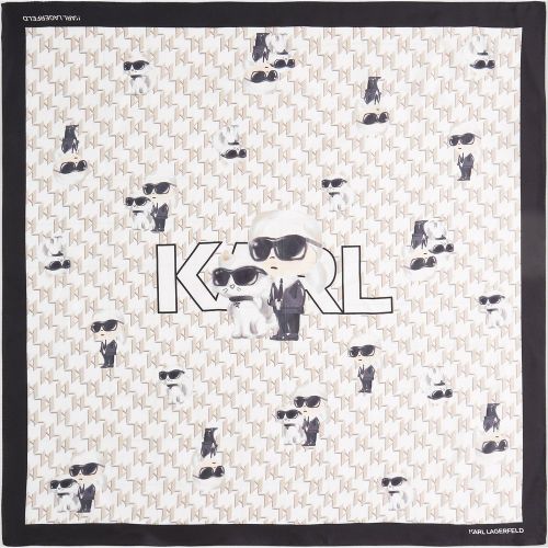 Ikon Silk Scarf, , , Taille: One size - Karl Lagerfeld - Modalova