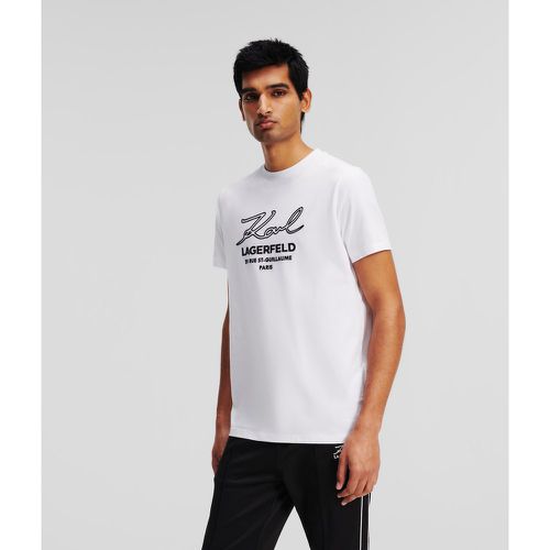 T-shirt Avec Logo Karl Signature, , , Taille: LM - Karl Lagerfeld - Modalova