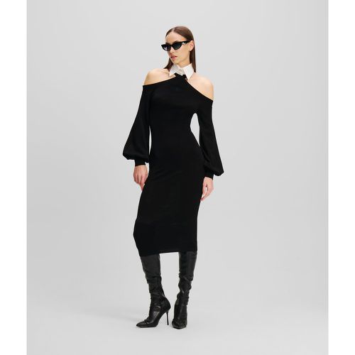 Robe Midi À Épaules Dénudées, , , Taille: XXS - Karl Lagerfeld - Modalova