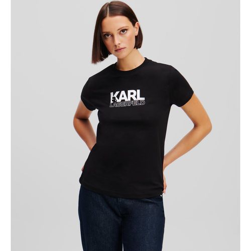 T-shirt À Logo Superposé Karl, , , Taille: XL - Karl Lagerfeld - Modalova