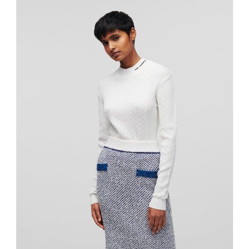 Pull Col Montant Texturé, , , Taille: L - Karl Lagerfeld - Modalova