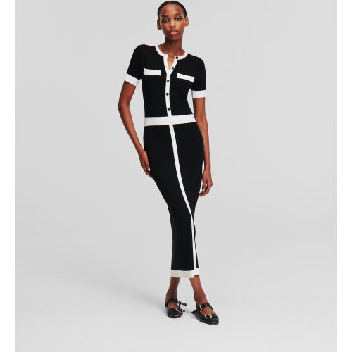 Robe En Tricot À Manches Courtes, , /, Taille: L - Karl Lagerfeld - Modalova