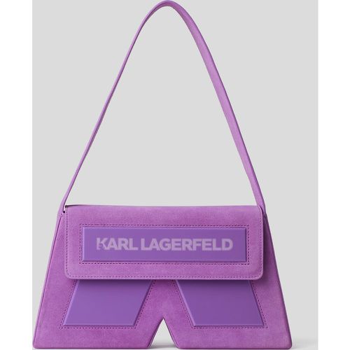 Sac Porté Épaule En Daim De Taille Moyenne Ikon K, , , Taille: X00 - Karl Lagerfeld - Modalova
