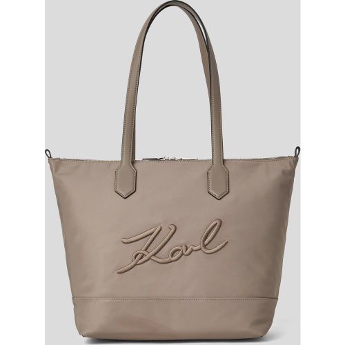 Sac Cabas De Taille Moyenne En Nylon K/signature, , , Taille: One size - Karl Lagerfeld - Modalova
