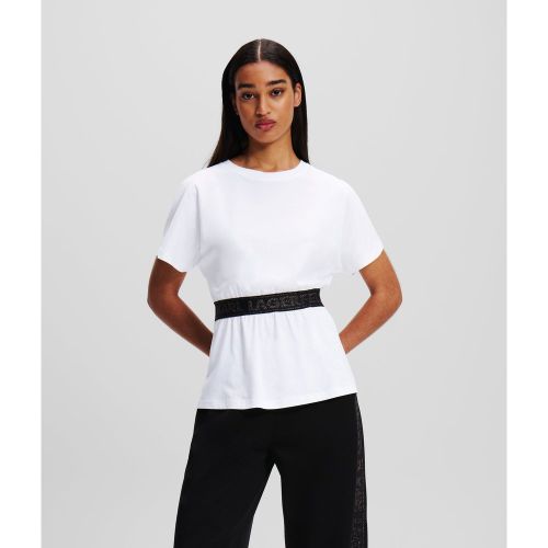 T-shirt Avec Galon À Logo Brillant Karl, , , Taille: L - Karl Lagerfeld - Modalova