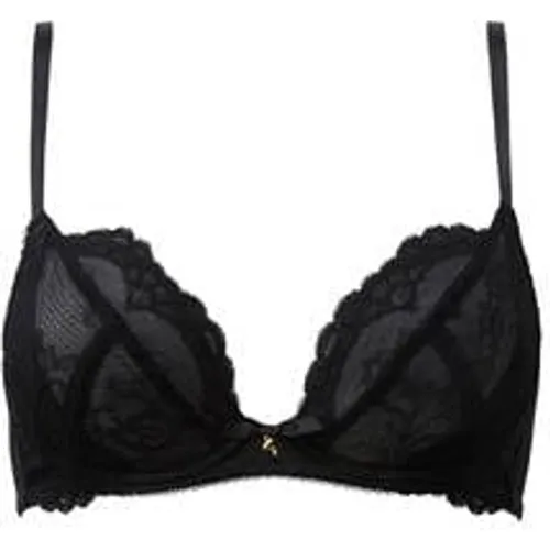 Gossard - Femme - Soutien-gorge pigeonnant rembourré à armatures avec  détail en dentelle - Noir