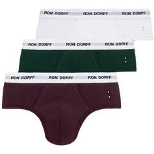 Pack de 3 slips homme en coton Underwear - RON DORFF - Modalova
