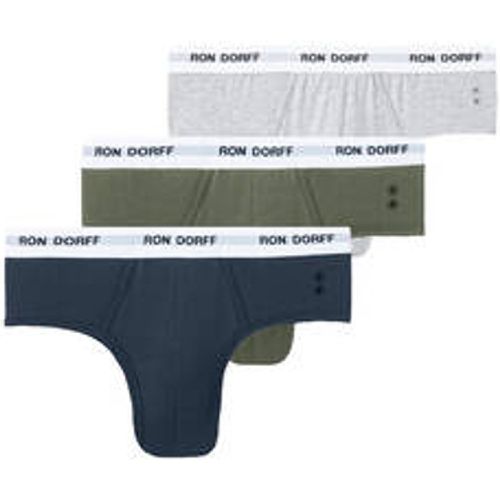 Pack de 3 slips homme en coton Underwear - RON DORFF - Modalova