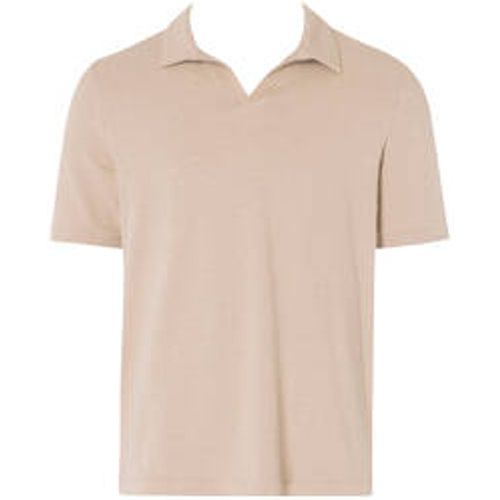 T-shirt col V homme en coton et lin Loungy Summer - Hanro - Modalova