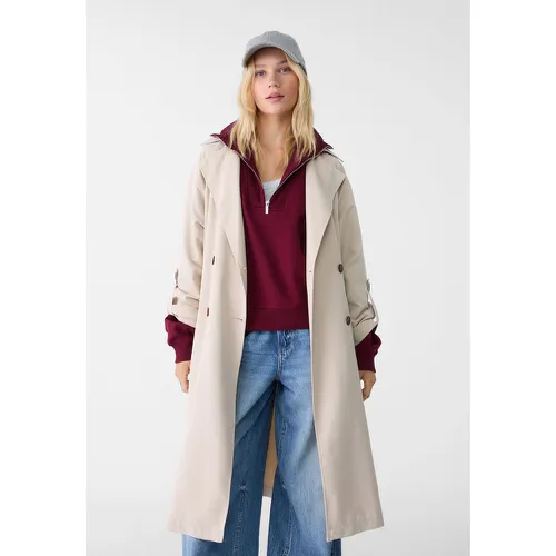 Trench long et fluide XS - Stradivarius - Modalova