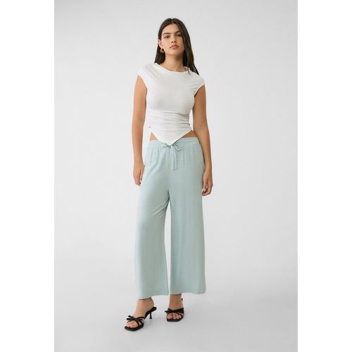 Jupe-culotte avec lin XS - Stradivarius - Modalova