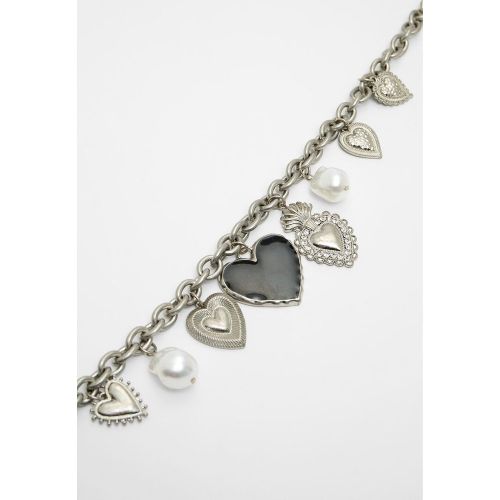 Collier multi-charms cœurs OS - Stradivarius - Modalova