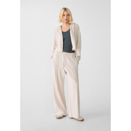 Pantalon large avec couture doux au toucher XL - Stradivarius - Modalova