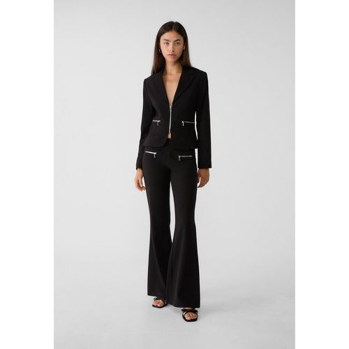 Pantalon habillé flare taille basse 32 - Stradivarius - Modalova