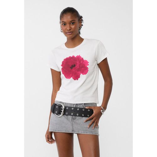 T-shirt imprimé floral XS - Stradivarius - Modalova