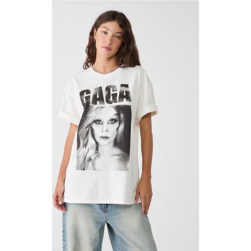 T-shirt oversize Lady Gaga XS - Stradivarius - Modalova