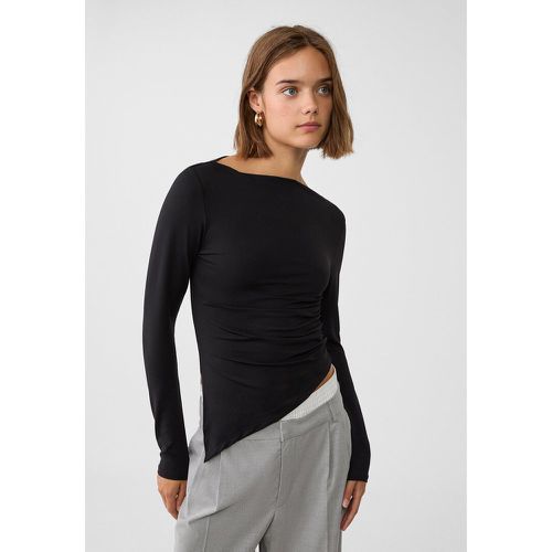 Top asymétrique manche longue XS - Stradivarius - Modalova