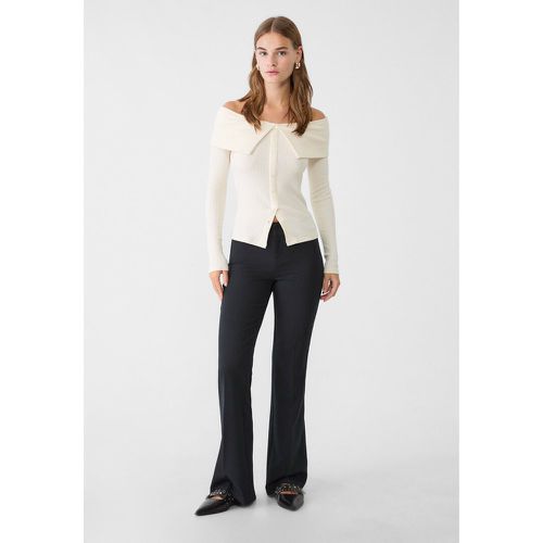 Pantalon flare relaxed fit tailoring 42 - Stradivarius - Modalova