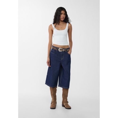 Bermuda jort baggy long en jean 32 - Stradivarius - Modalova