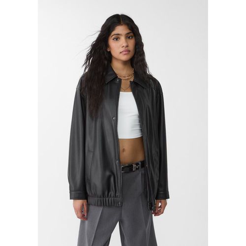 Blouson oversize en similicuir L - Stradivarius - Modalova