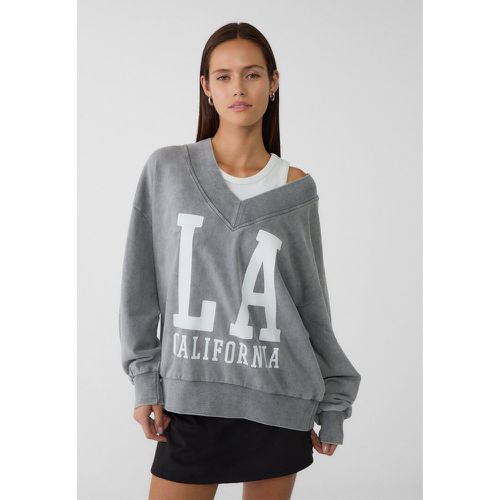 Sweat LA Acid Wash XS - Stradivarius - Modalova