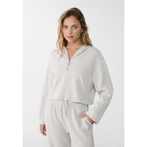 Sweat à capuche en tissu doux XL - Stradivarius - Modalova