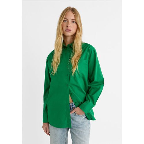 Chemise en popeline oversize XS - Stradivarius - Modalova