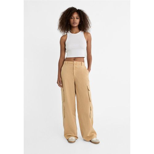 Pantalon cargo en popeline L - Stradivarius - Modalova