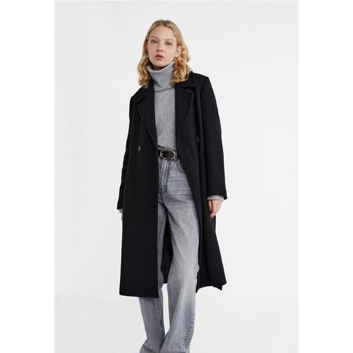 Manteau en laine mélangée ceinture M - Stradivarius - Modalova