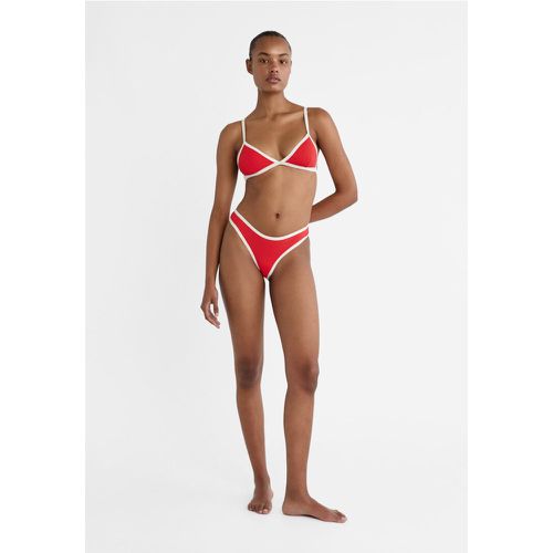 Bas de bikini tanga contrastant L - Stradivarius - Modalova