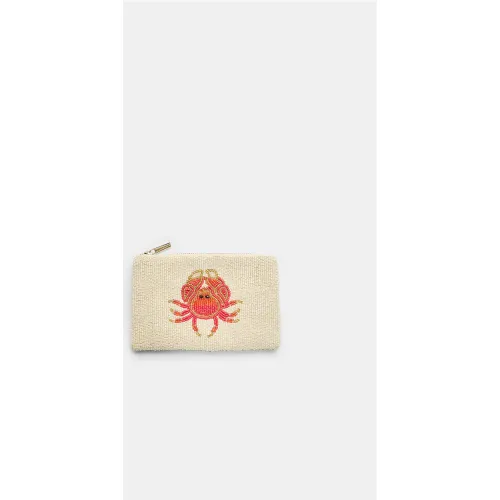 Porte-monnaie zippé style crabe Écru OS - Stradivarius - Modalova