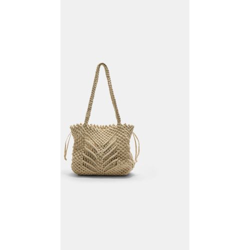Sac cabas en macramé Écru OS - Stradivarius - Modalova